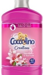Coccolino Creations Tiare flower &amp; Red Fruits Pink öblítő 1,68 l 67 mosás (Tiara virág és Fekete szeder illatú) (EU)