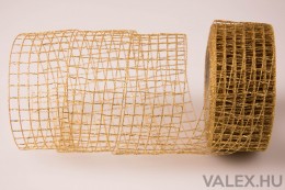 Valex Decor Metál hálós szalag 4.5cm x 10m - Arany