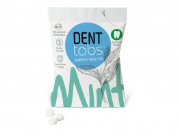 Denttabs fogtisztító tabletta, fluoridmentes, 125db
