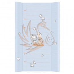 ceba pelenkázó lap puha 2 oldalú 50*80 Zebra kék