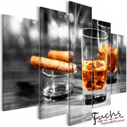 ArtGeist sp. z o o. Kép - Cigars and Whiskey (5 Parts) Wide