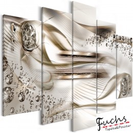 ArtGeist sp. z o o. Kép - Underwater Harp (5 Parts) Wide Brown