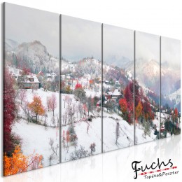 ArtGeist sp. z o o. Kép - First Snow (5 Parts) Narrow