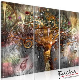ArtGeist sp. z o o. Kép - Golden Tree (3 Parts)