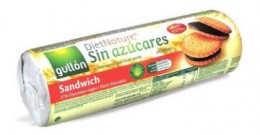 Gullón cukormentes étcsokis szendvicskeksz, 250 g