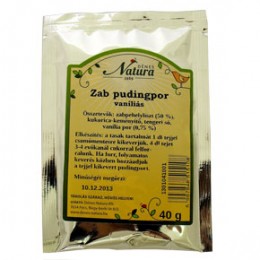 Natura zab pudingpor, 40 g - vaníliás