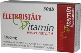 Életkristály vitamin rezveratrollal, 30 db