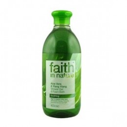 Faith In Nature Bio Aloe vera és ylang-ylang tusfürdő, 400 ml