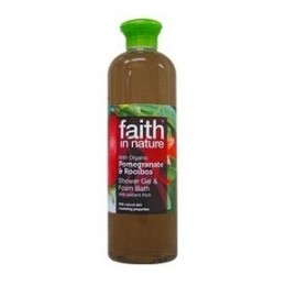 Faith In Nature Bio Gránátalma és Rooibos tusfürdő, 400 ml