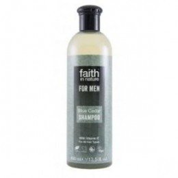 Faith In Nature Faith For Men Kék Cédrus sampon férfiaknak, 400 ml