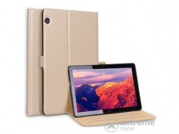 GIGAPACK álló, műbőr tok Huawei Mediapad T5 (10") LTE készülékhez, arany