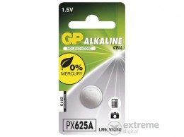 GP Alkáli gombelem, LR9 (625A), 190mAh, 1,5V, 1db/bliszter (B1325)