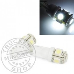 TruckerShop LED IZZÓ 12V T10 5SMD TORONY FEHÉR