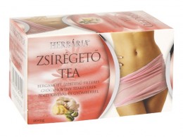 Herbária Zsírégető tea – bergamott ízesítésű filteres gyógynövény teakeverék zöld kávéval és gyömbérrel, 20 filter