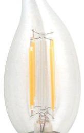 Life Light LED Középfehér-4200K 4W=40W 450 lumen Retro filament gyertya E14 LED izzó