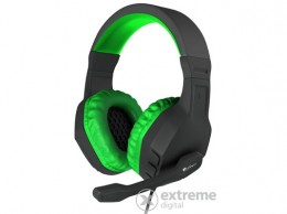 Natec Genesis ARGON 200 Gamer Mikrofonos sztereo fejhallgató, zöld