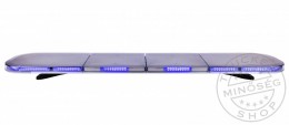 TruckerShop LED KÉK villogó FÉNYHÍD 1470mm SLIM csavarozható 12/24V