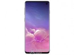 Samsung Galaxy S10 Dual SIM (SM-G973) 128GB kártyafüggetlen okostelefon, Prism Black (Android)