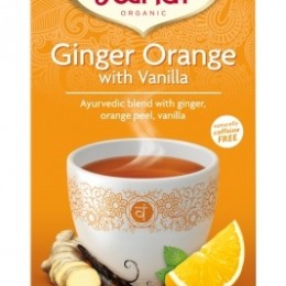 Yogi tea Yogi Bio Narancsos gyömbér tea vaníliával, GINGER ORANGE, 17 filter