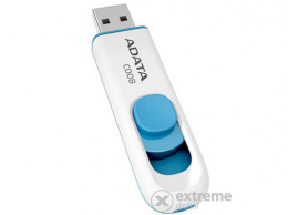 ADATA C008 16GB USB 2.0 pendrive, fehér-kék (AC008-16G-RWE)