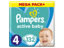 PAMPERS Active Baby pelenka Megabox Plus, 4-os mérert, 132 db