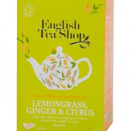English Tea Shop ETS 20 bio Citromfű tea Gyömbér-citrus, 20 filter
