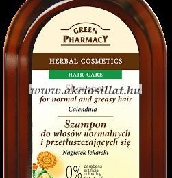 Green Pharmacy sampon normál és zsíros hajra körömvirág kivonattal 350ml