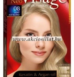 Visage Color Krémhajfesték 08. Világos Hamvas Szőke