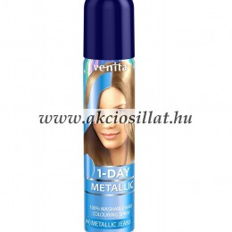 Venita 1 Day Metallic Metálfényű 1 napos kimosható ammóniamentes hajszínező spray 50ml M4 Metallic Jeans