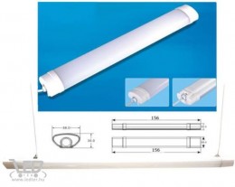 Life Light LED Középfehér-4000K 44W=330W 4400 lumen Tri-proof LED lámpa 150 cm