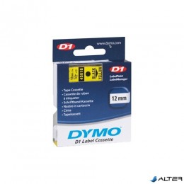 DYMO FELIRATOZÓ SZALAG 12MMX7M S0720580 FEKETE - SÁRGÁN