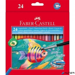FABER CASTELL Színesceruza Faber-Castell Aquarelle 24-es készlet+ecset