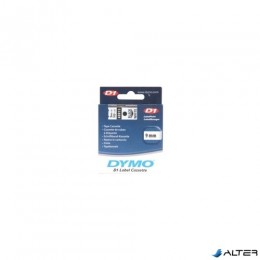 DYMO FELIRATOZÓ SZALAG 9MMX7M S0720680/40913 FEKETE FEHÉREN