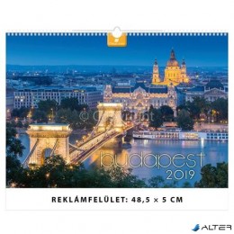 DAYLINER Naptár, fali, , &quot;Budapest&quot;