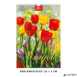 DAYLINER Naptár, fali, , &quot;Virágok&quot;