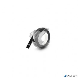 DYMO Feliratozógép szalag, 9 mm x 3 m, "3D", fekete