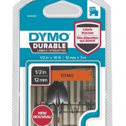 DYMO Feliratozógép szalag, 12 mm x 3 m, tartós, &quot;D1&quot;, narancssárga-fekete