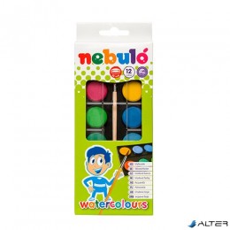 NEBULO Vízfesték Nebuló 23 mm 12-es készlet + ecset