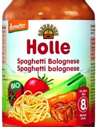 Holle bio bébiétel, bolognai spagetti 220 g