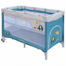 Baby Mix Gyermek utazóágy Elefántok Navy