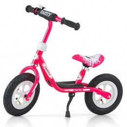 MILLY MALLY Gyermek lábbal hajtós bicikli Dusty pink 10&quot;