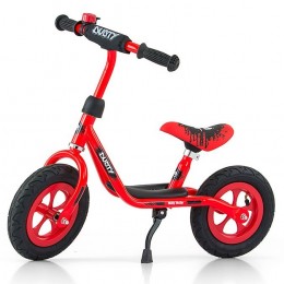 MILLY MALLY Gyermek lábbal hajtós bicikli Dusty red 12"
