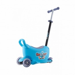 MILLY MALLY Gyermek jármű vezetőrúddal Snoop 3az1-ben blue