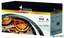 VICTORIA Q7553X Lézertoner LaserJet P2014, P2015, M2727MFP nyomtatókhoz, 53X, fekete, 7k