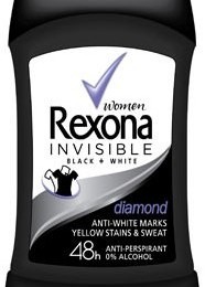 Rexona Women Invisible Black+White izzadásgátló stick 40ml (Női stift dezodor)