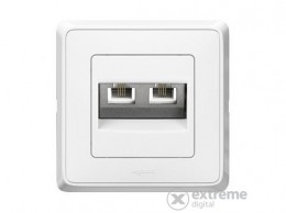 LEGRAND 2xRJ11 süllyesztett informatikai csatlakozó, fehér (773639)