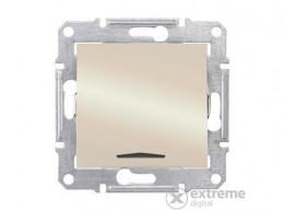 SCHNEIDER Schnedier Electric Sedna 101j süllyesztett egypólusú kapcsoló, titánium (SDN1400168)