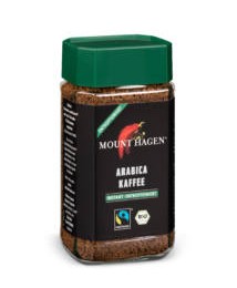 Mount Hagen instant bio koffeinmentes Arabica kávé 100g