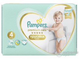 PAMPERS Premium Care Value Pack bugyipelenka 4-es méret, 38 db