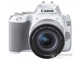Canon EOS 250D DSLR fényképezőgép kit (EF 18-55mm IS STM objektívvel), fehér